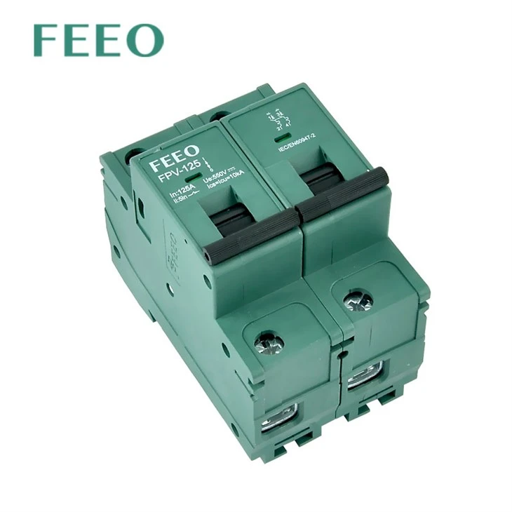 TUV CE High Quality Solar PV 10kA DC MCB Up To 125A 2P DC Mini Circuit Breaker